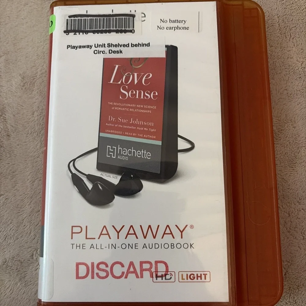 Playaway Audiobook Audio Book Ex Library - Love Sense By Dr Sue Johnson